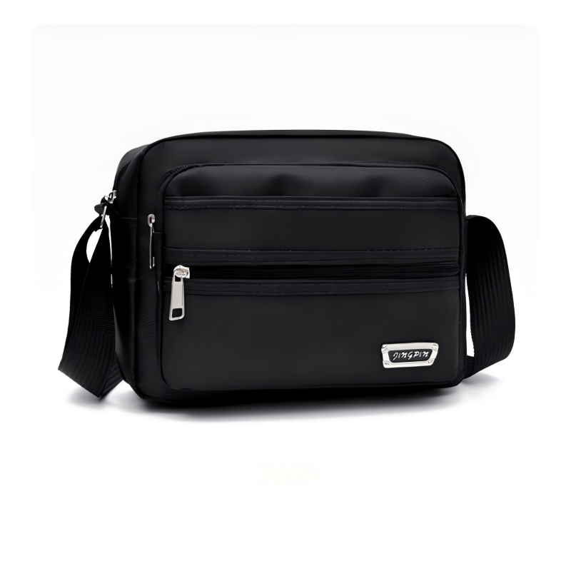Structured Handbag Work - กระเป๋าสะพายไหล่ผู้ชายกันน้ำ อเนกประสงค์สำหรับธุรกิจ ท่องเที่ยว พักผ่อน กระเป๋าสะพายข้างทันสมัยสำหรับใช้งานประจำวันกลางแจ้งและทำงาน