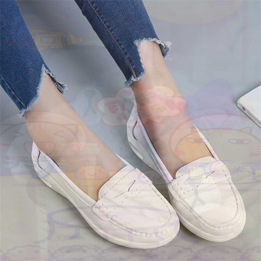 Women Formal Wear Types - Soft SLIP-ON สตรีขนาดใหญ่รองเท้าเทนนิสสเก็ตบอร์ดสุภาพสตรีรองเท้าผ้าใบแบรนด์หรูกีฬาวิทยาลัย Drop Shipping