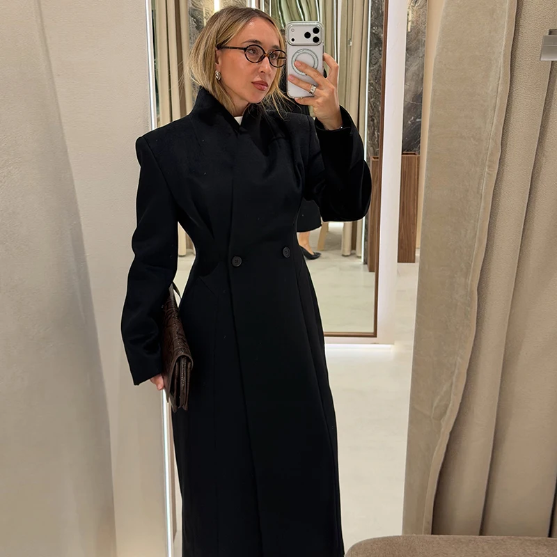 เสื้อโค้ทแม็กซี่สำหรับผู้หญิง  - Tailored Coat Wool บทวิจารณ์และราคา