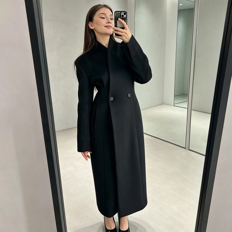 เสื้อโค้ทแม็กซี่สำหรับผู้หญิง  - Tailored Coat Wool บทวิจารณ์และราคา