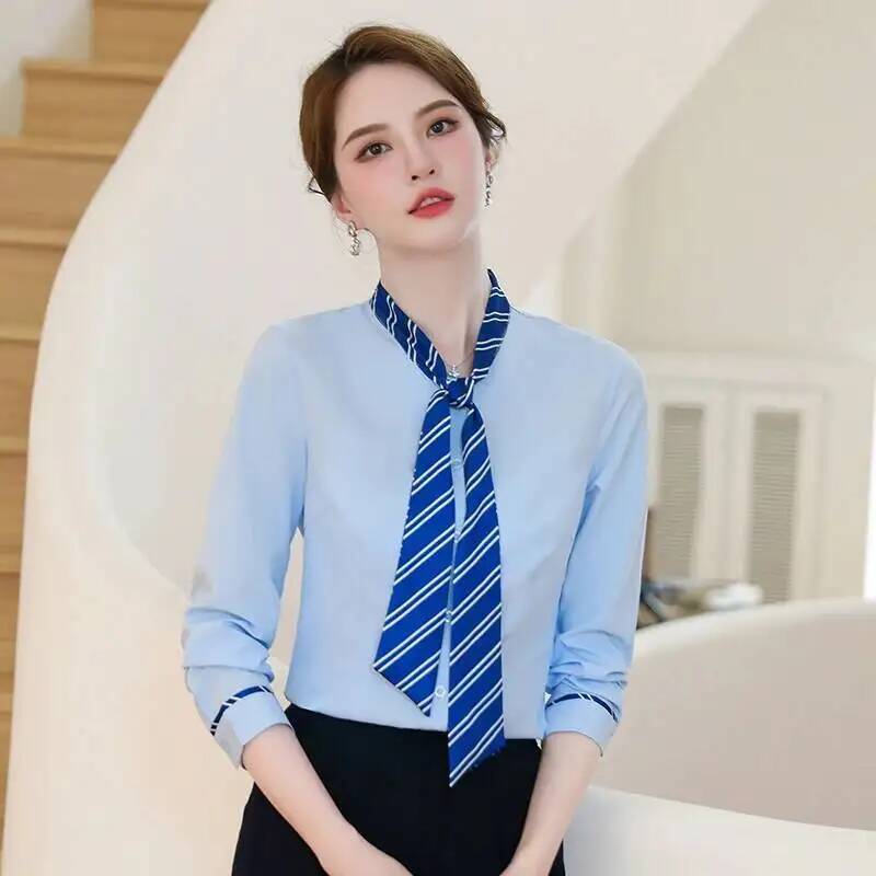 เสื้อเชิ้ตแขนยาวสไตล์ทางการ สง - Women Formal Wear Interview บทวิจารณ์และราคา