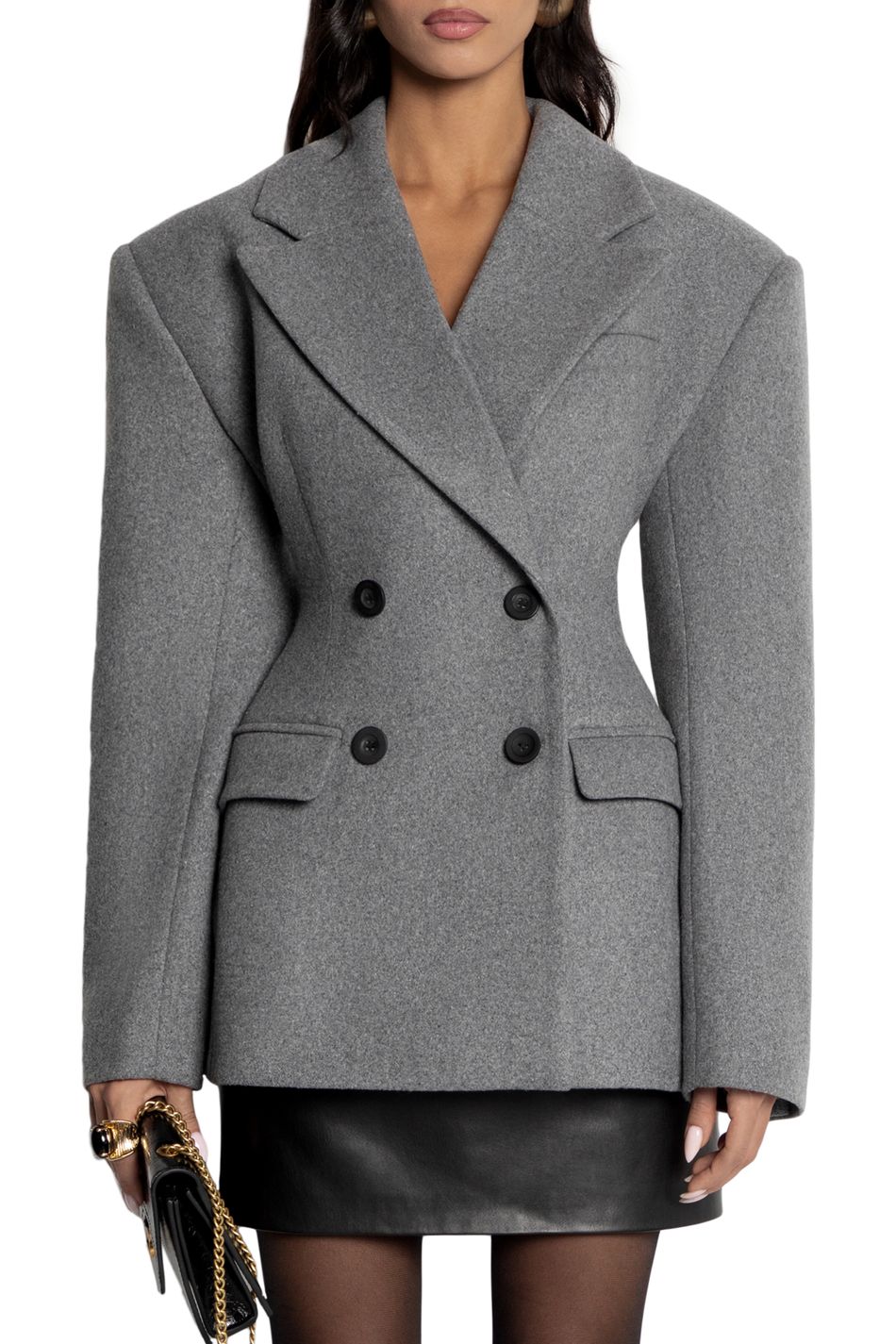เสื้อโค้ทเบลเซอร์ผ้าวูลผสมสำหร - Tailored Coat Wool บทวิจารณ์และราคา