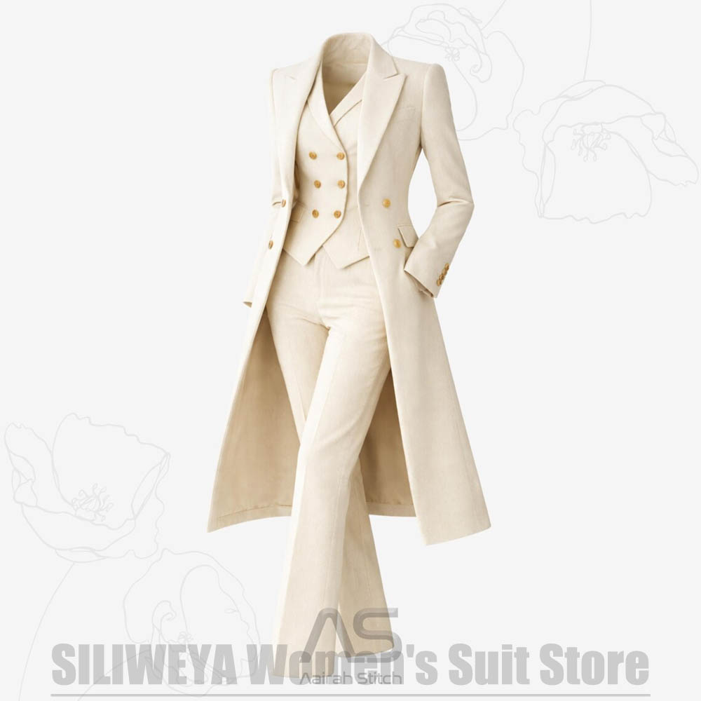 ชุดสูทผู้หญิง 3 ชิ้น แบบกระดุม - Women Formal Wear Vest บทวิจารณ์และราคา