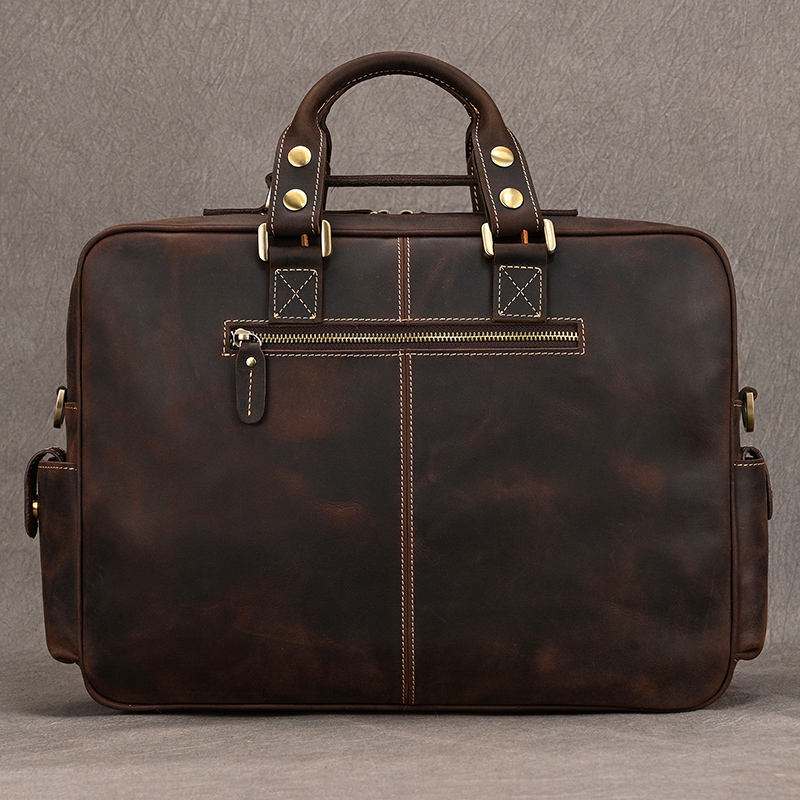 Luufan Vintage Crazy Horse หนั - Structured Handbag Work บทวิจารณ์และราคา