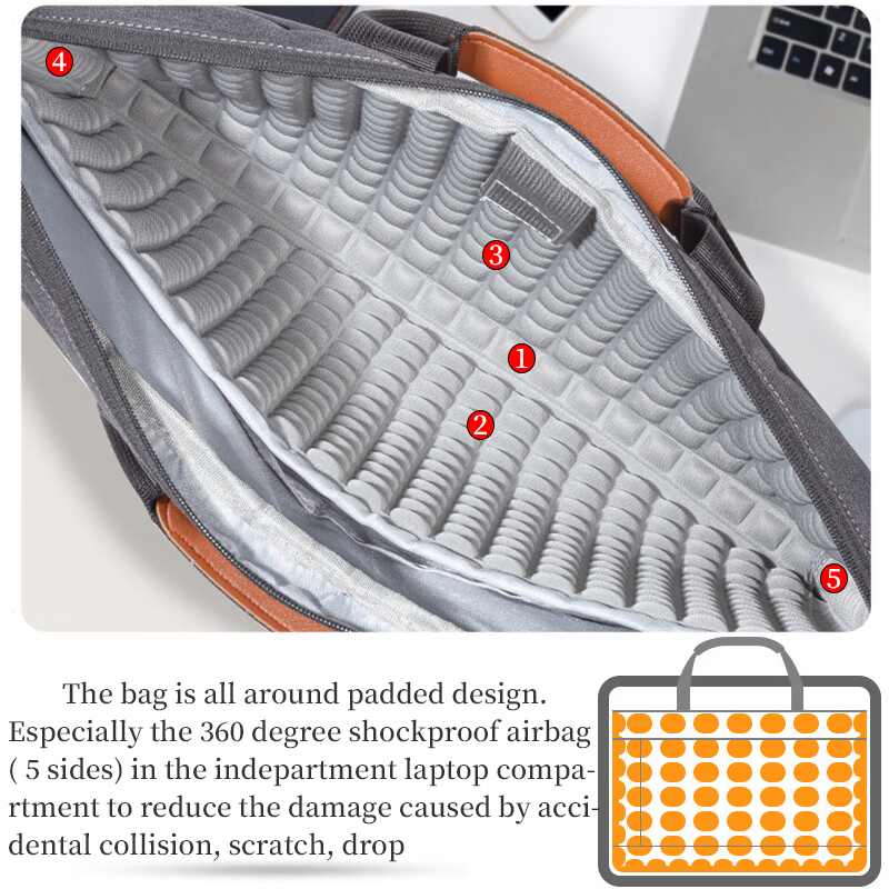 กระเป๋าแล็ปท็อป 15.6 นิ้ว Mess - Structured Handbag Work บทวิจารณ์และราคา