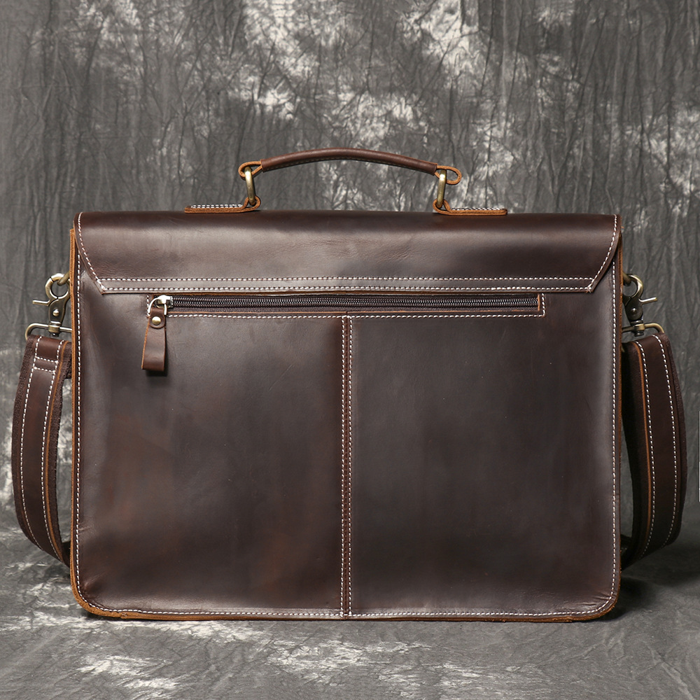 Vintage Handmade หนังเครซีฮอร์ - Structured Handbag Work บทวิจารณ์และราคา