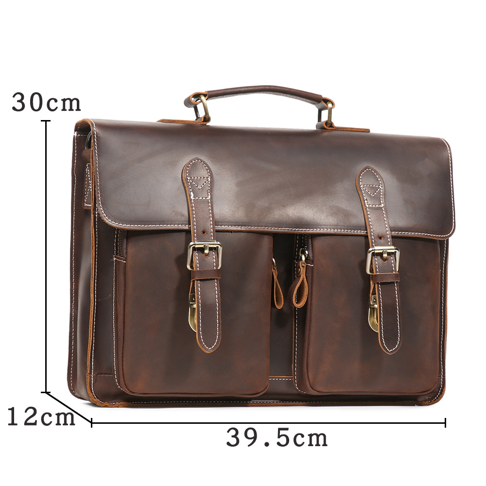 Vintage Handmade หนังเครซีฮอร์ - Structured Handbag Work บทวิจารณ์และราคา