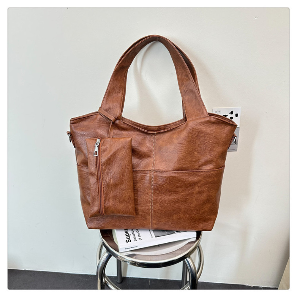 กระเป๋าถือหนังสังเคราะห์เนื้อน - Structured Handbag Work บทวิจารณ์และราคา