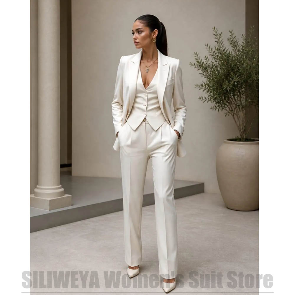 ชุดสูทผู้หญิง 3 ชิ้น เสื้อเบลเ - Women Formal Wear Vest บทวิจารณ์และราคา